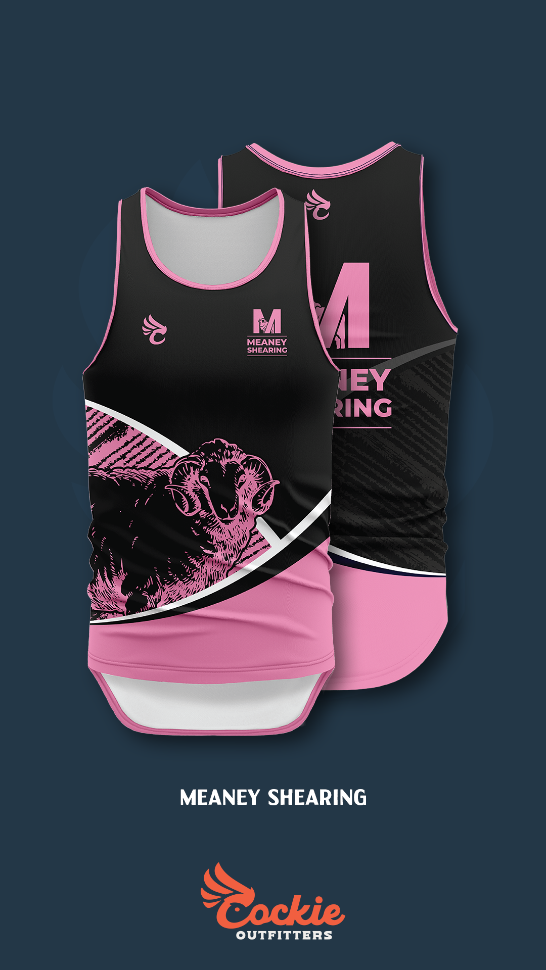 Meaney Shearing Pink custom workwear design